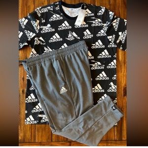 Adidas Athletic Pants & Tshirt